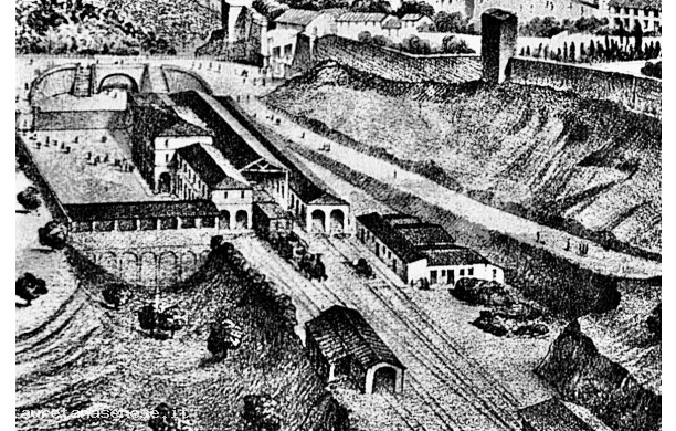 1864? - Fantastica testimonianza di un bozzetto a china